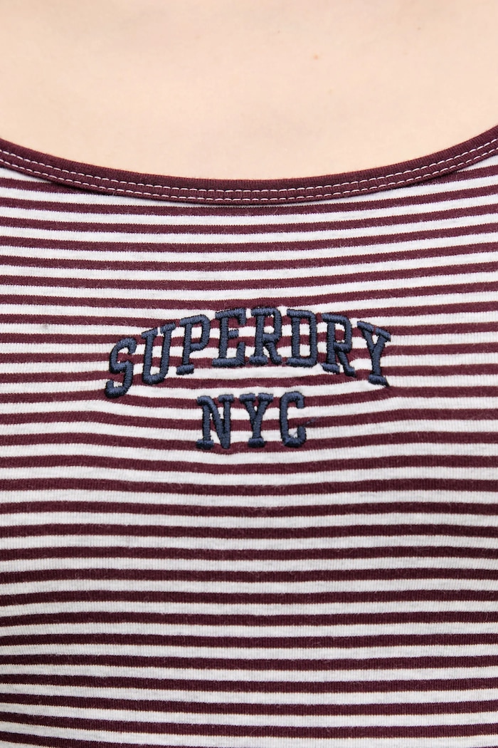 Top Superdry W6012036A.E9I burgundské