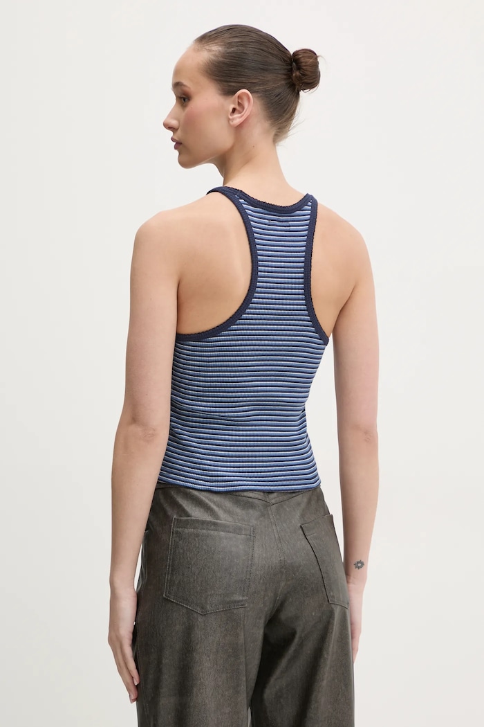 Ruházat Superdry pamut top W6012055A.F5K sötétkék