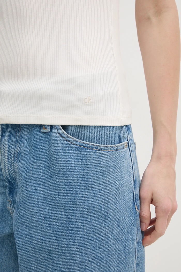Top Calvin Klein K20K208246 béžová