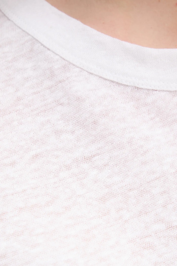 Calvin Klein t-shirt lniany K20K208248 biały