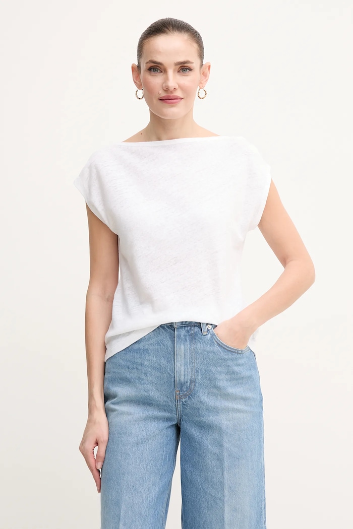 Majica kratkih rukava Calvin Klein bez uzorka bijela K20K208249