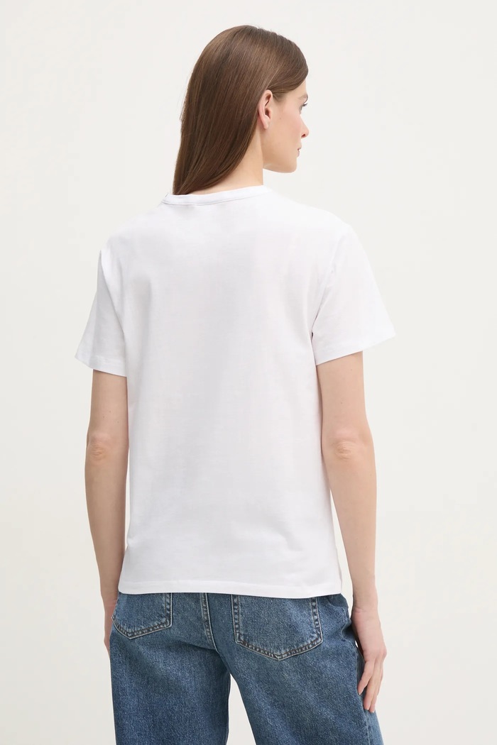 Oblečenie Bavlnené tričko Calvin Klein K20K208294 biela