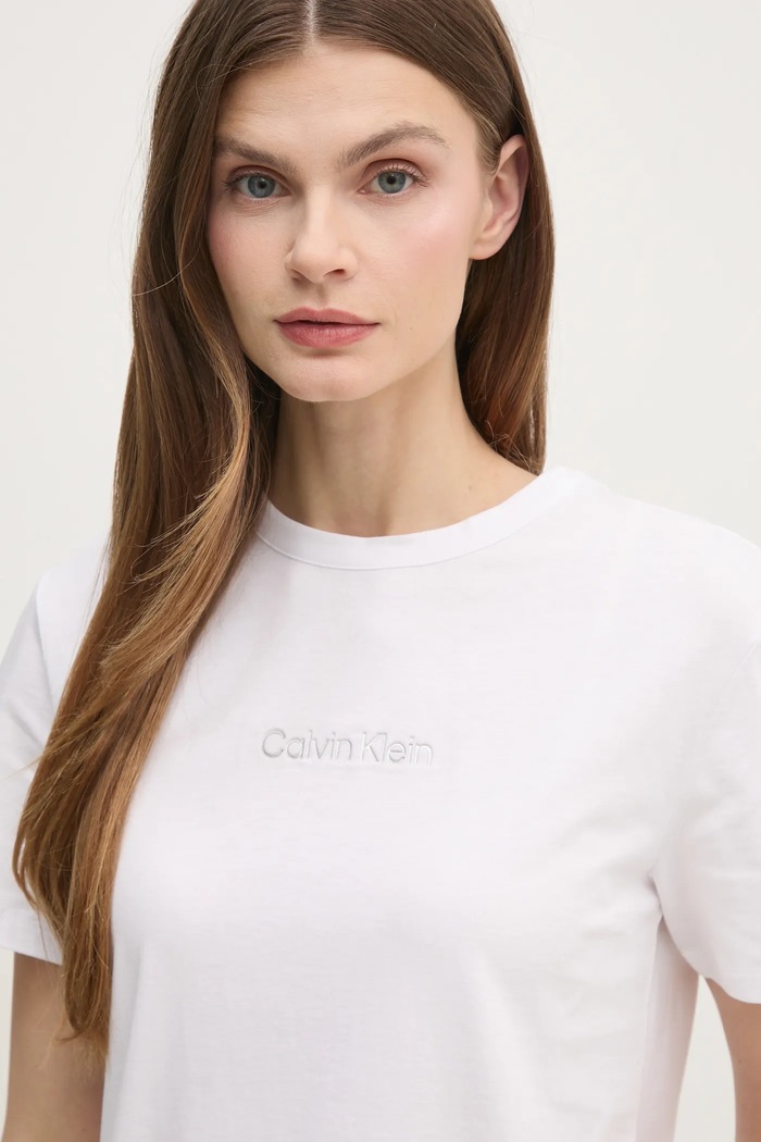 Bavlnené tričko Calvin Klein biela K20K208294