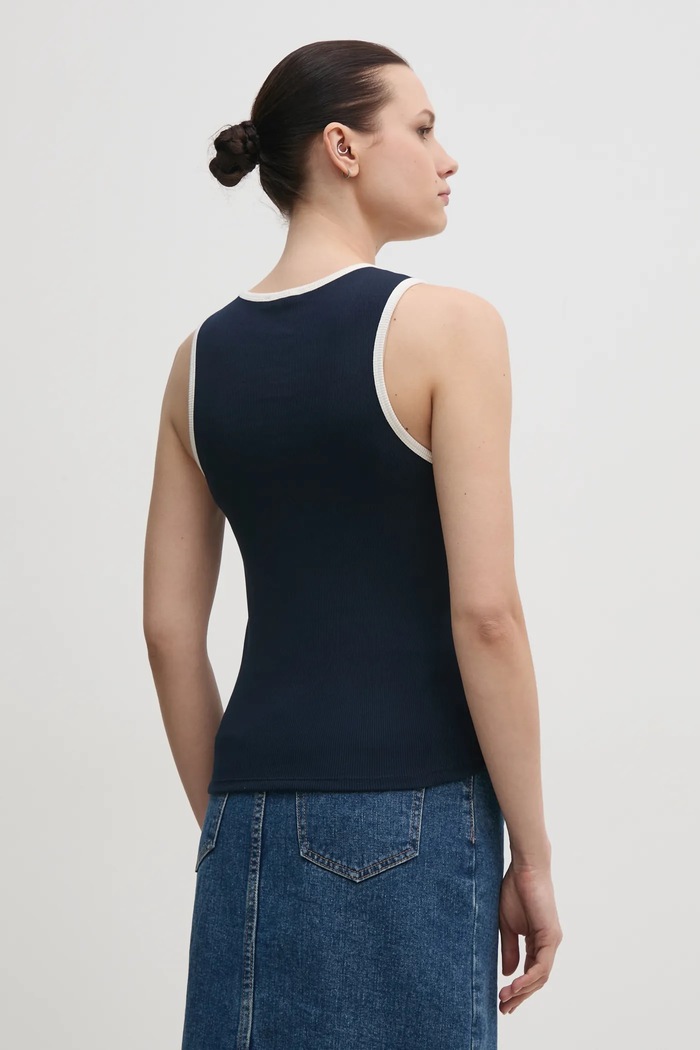 Ρούχα Top Tommy Hilfiger WW0WW44572 σκούρο μπλε
