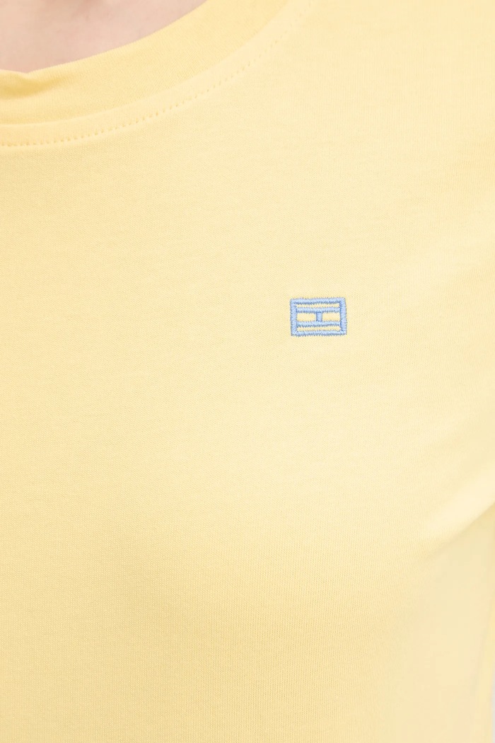 Tommy Hilfiger t-shirt bawełniany WW0WW45522 żółty