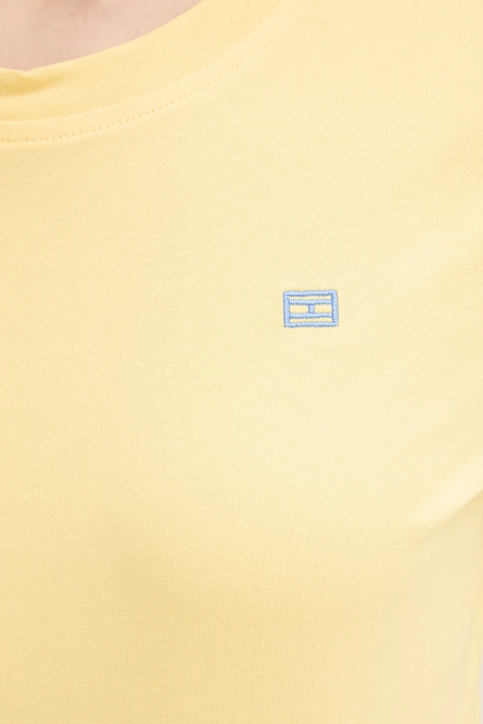 Tommy Hilfiger t-shirt bawełniany WW0WW45522 żółty