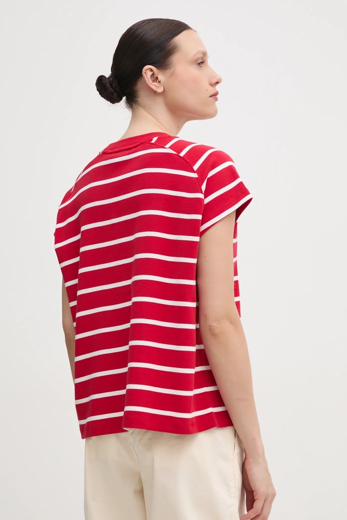 Oblečení Bavlněné tričko Tommy Hilfiger WW0WW44544 červená