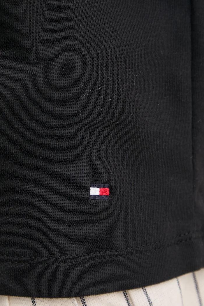 Pamučna majica Tommy Hilfiger WW0WW44544 crna