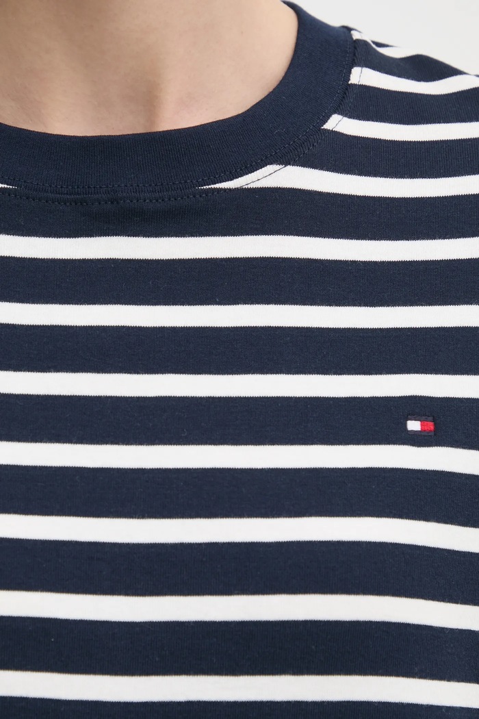 Bavlnené tričko Tommy Hilfiger WW0WW46158 tmavomodrá