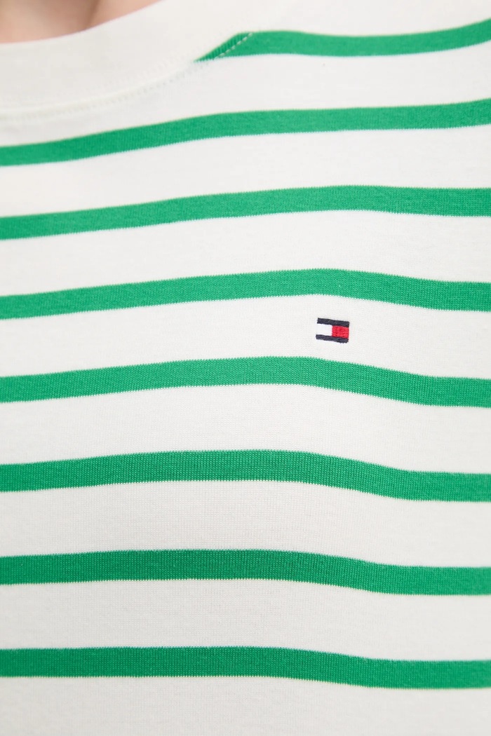 Bavlnené tričko Tommy Hilfiger WW0WW46158 zelená