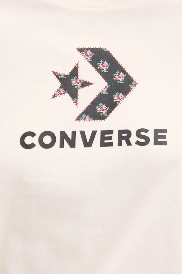 Bavlnené tričko Converse 10027386.A02 ružová