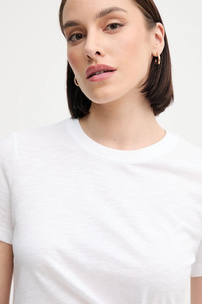 Oblečení Bavlněné tričko Tommy Hilfiger WW0WW44559 bílá