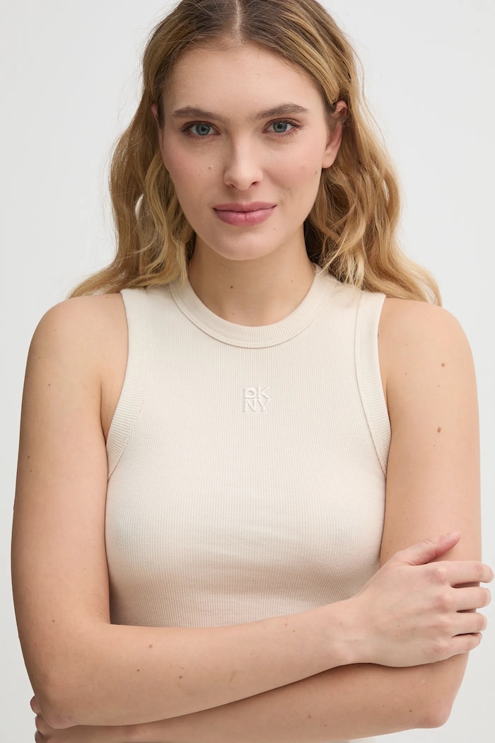 Dkny top beżowy DJ5T1413