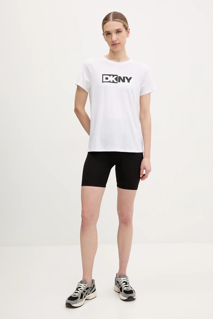 Majica kratkih rukava Dkny DP5T5894 bijela SS26