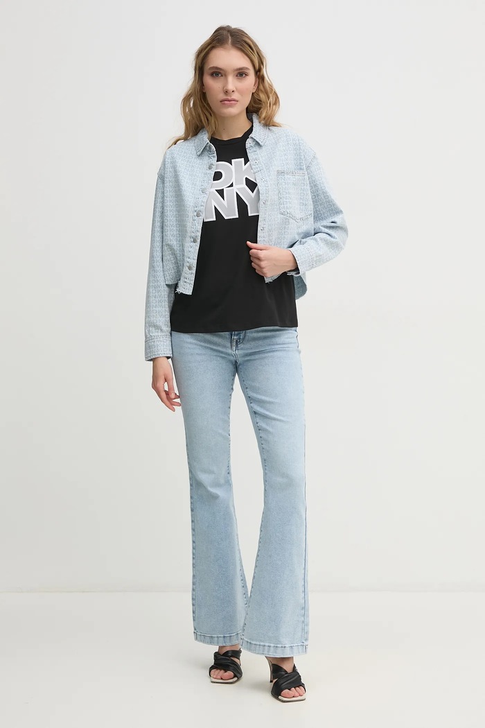 Majica kratkih rukava Dkny P5AHSWNA crna SS25