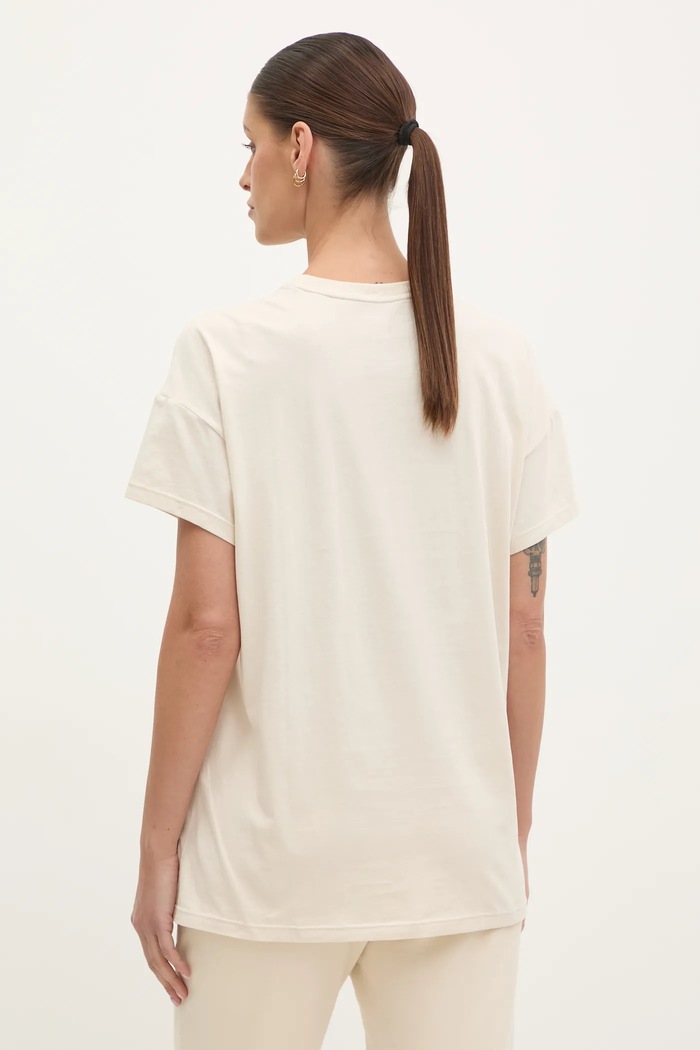 Îmbrăcăminte Dkny tricou din bumbac DP5T1224 bej