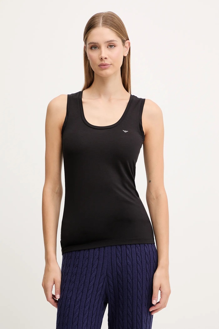 Top Emporio Armani Underwear čierna EW000407.AF10889
