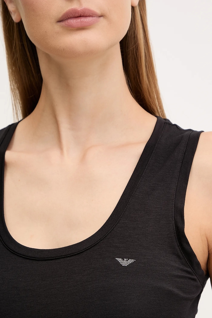 Top Emporio Armani Underwear čierna EW000407.AF10889