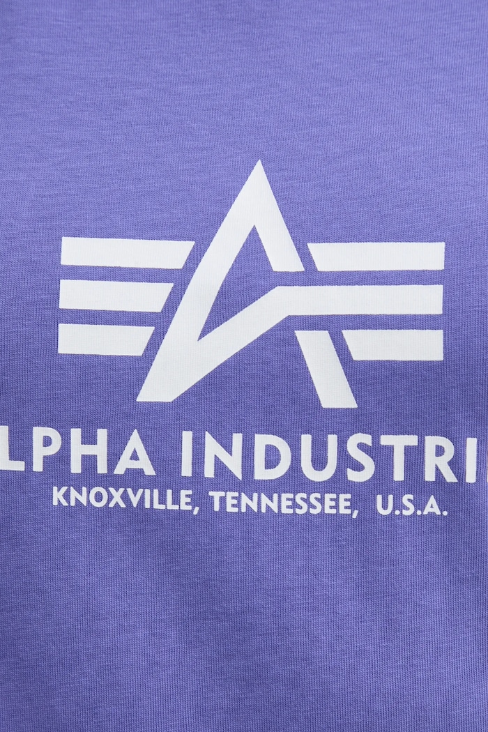 Alpha Industries t-shirt bawełniany New Basic T Wmn fioletowy 196051