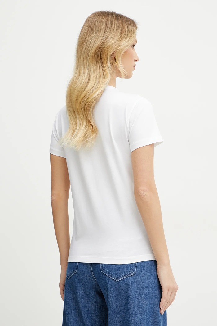 Odzież Karl Lagerfeld t-shirt bawełniany ASW17010 biały