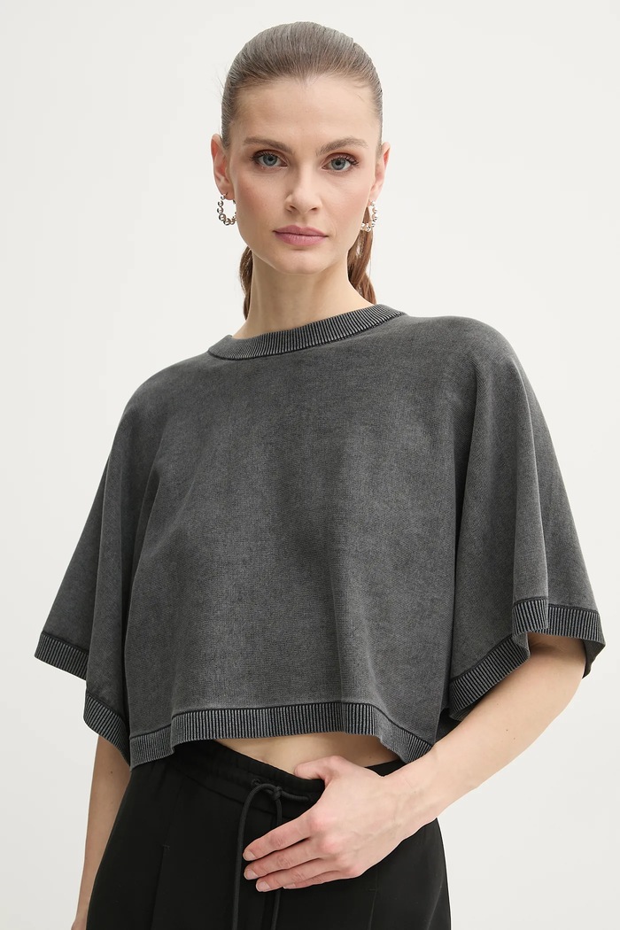 MICHAEL Michael Kors tricou din bumbac uni gri MS56160HMS