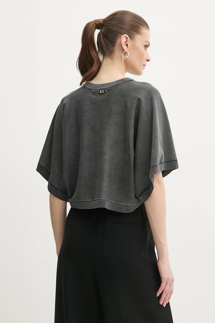 Îmbrăcăminte MICHAEL Michael Kors tricou din bumbac MS56160HMS gri