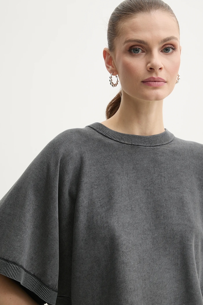 MICHAEL Michael Kors tricou din bumbac gri MS56160HMS
