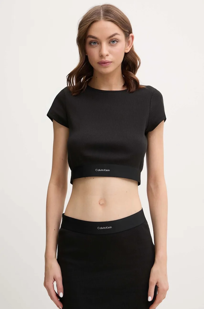 Tričko Calvin Klein Underwear slim čierna LV00QS7349