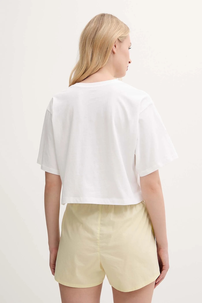 Odjeća Pamučna homewear majica Calvin Klein Underwear LV00QS7470 bijela
