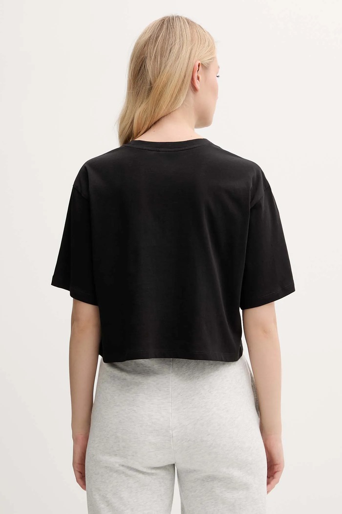 Βαμβακερό lounge t-shirt Calvin Klein Underwear LV00QS7470 μαύρο SS25