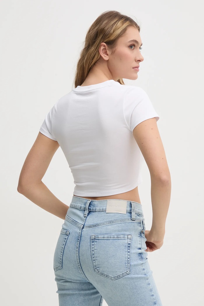 Odzież Calvin Klein Jeans t-shirt J20J225237 biały