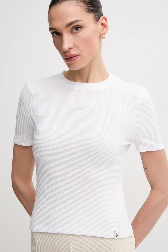 Tričko Calvin Klein Jeans biela J20J225239