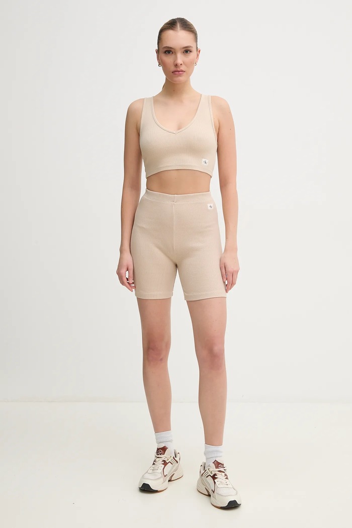 Top Calvin Klein Jeans J20J225246 béžová SS25