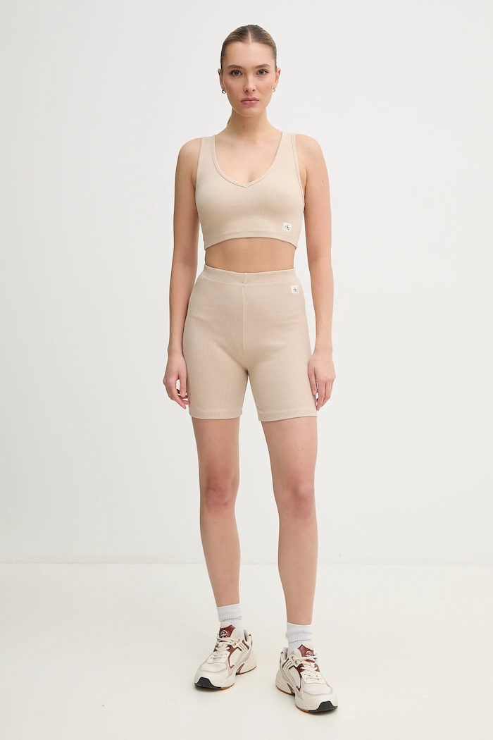 Top Calvin Klein Jeans J20J225246 béžová SS25