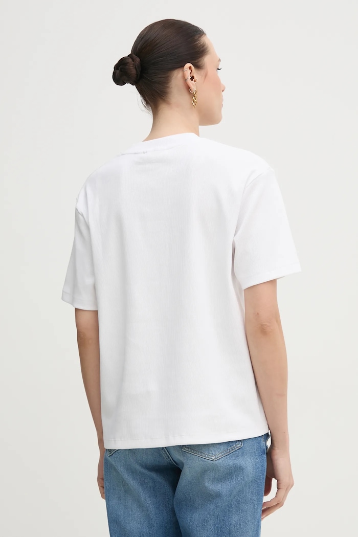 Ρούχα Μπλουζάκι Calvin Klein Jeans J20J225247 λευκό