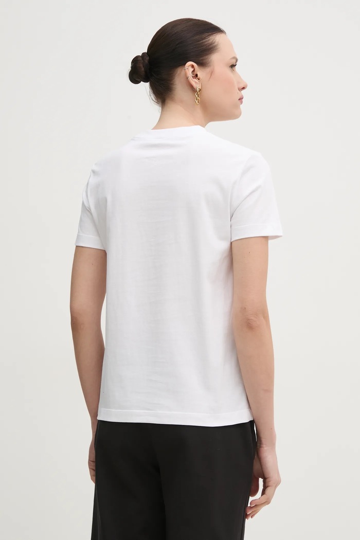 Oblečení Bavlněné tričko Calvin Klein Jeans J20J225259 bílá