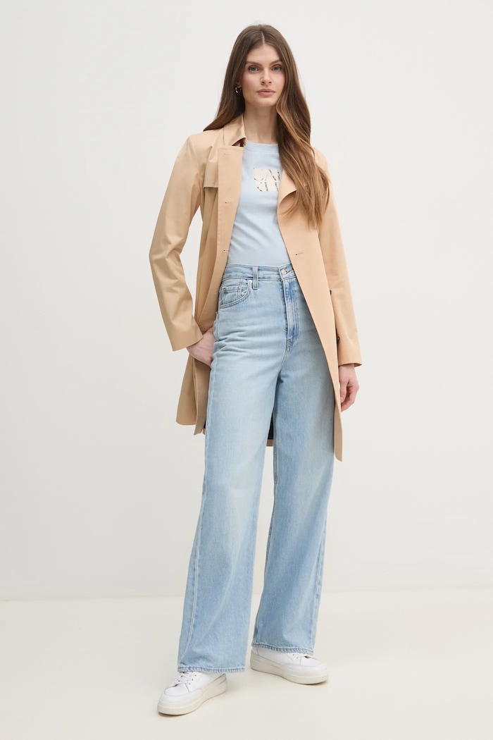 Βαμβακερό μπλουζάκι Calvin Klein Jeans J20J225260 μπλε SS25