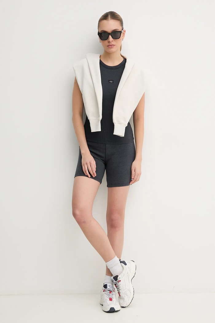Top Calvin Klein Jeans J20J225311 šedá SS25