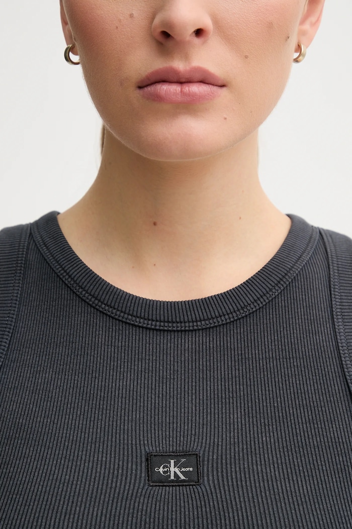 Top Calvin Klein Jeans J20J225311 šedá