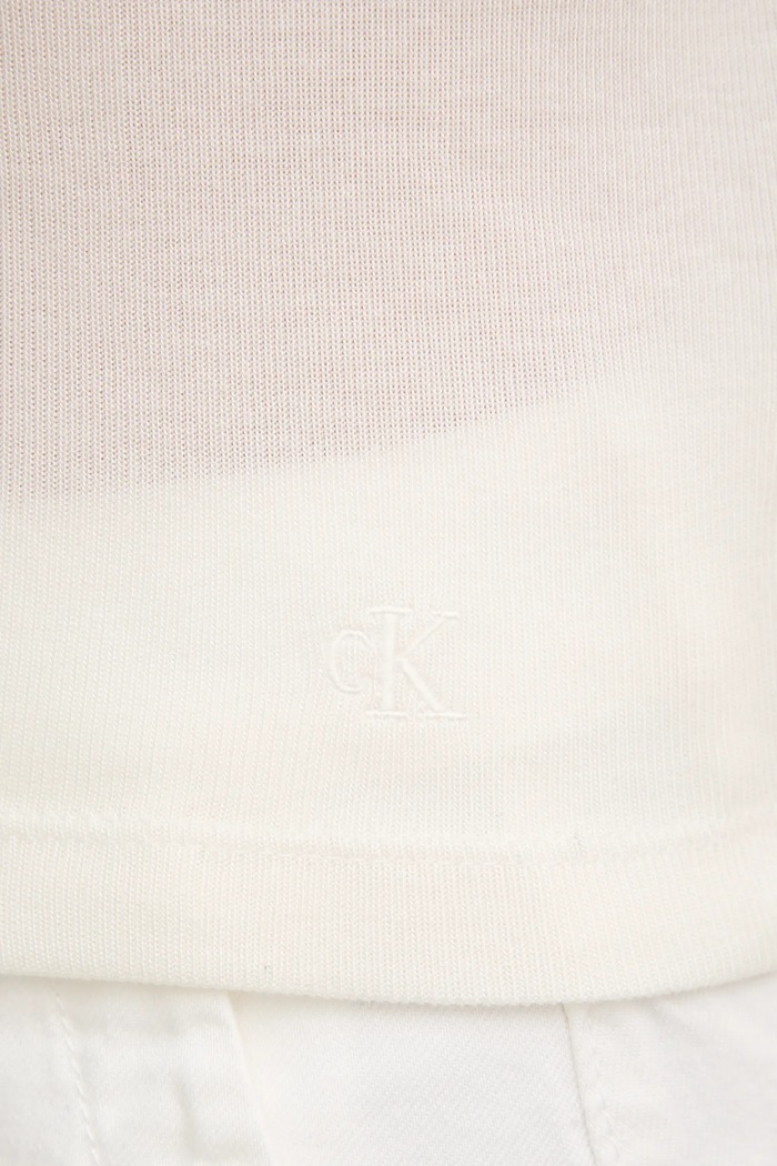 Μπλουζάκι Calvin Klein Jeans J20J225316 μπεζ