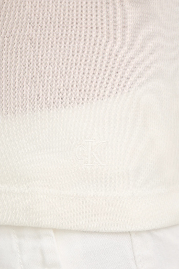Μπλουζάκι Calvin Klein Jeans J20J225316 μπεζ