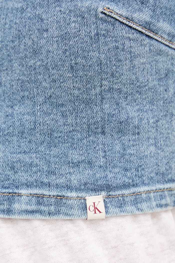 Džínsový top Calvin Klein Jeans J20J225515 modrá