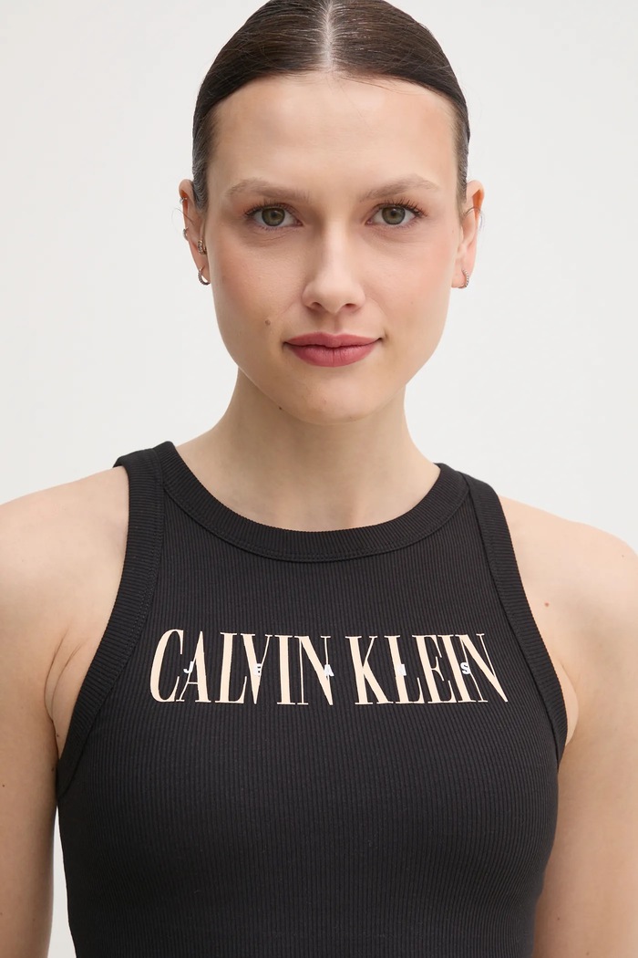Top Calvin Klein Jeans μαύρο J20J225520