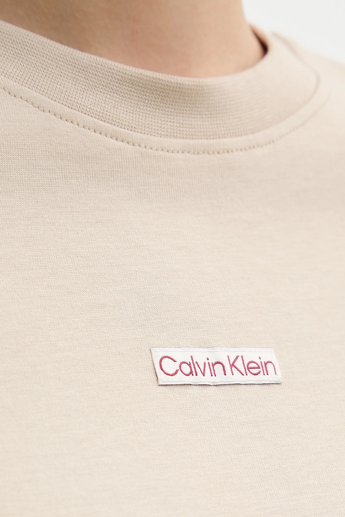 Pamučna majica Calvin Klein Jeans J20J225524 bež