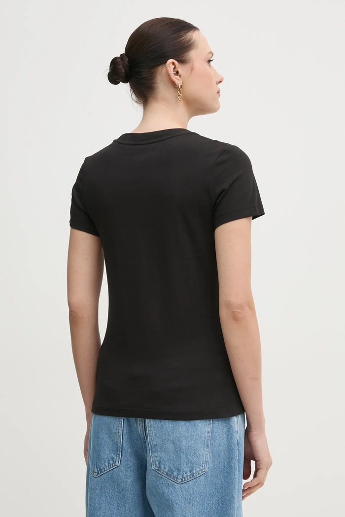 Oblečenie Bavlnené tričko Calvin Klein Jeans J20J225540 čierna