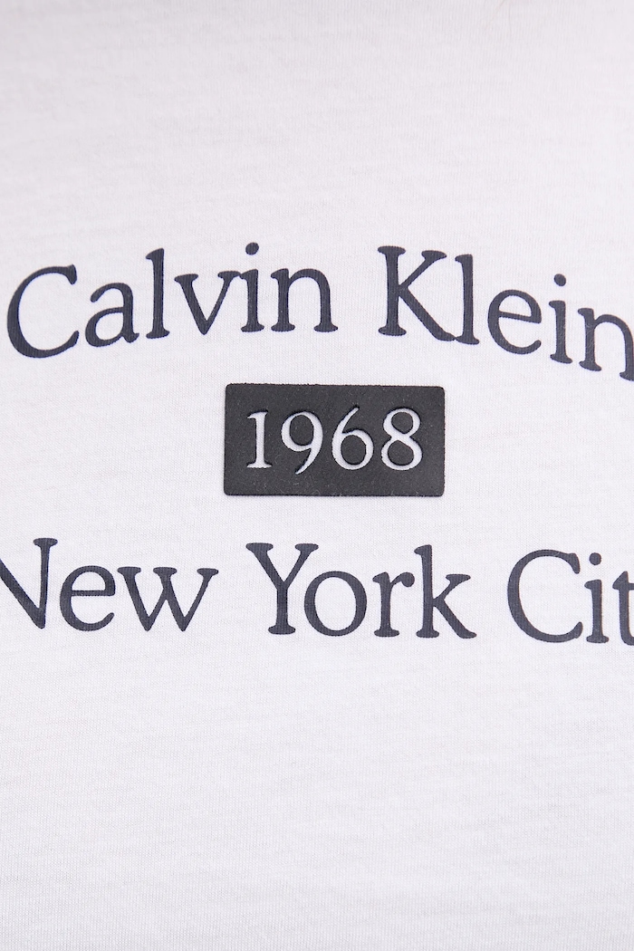Calvin Klein Jeans pamut póló fehér LV047B808G