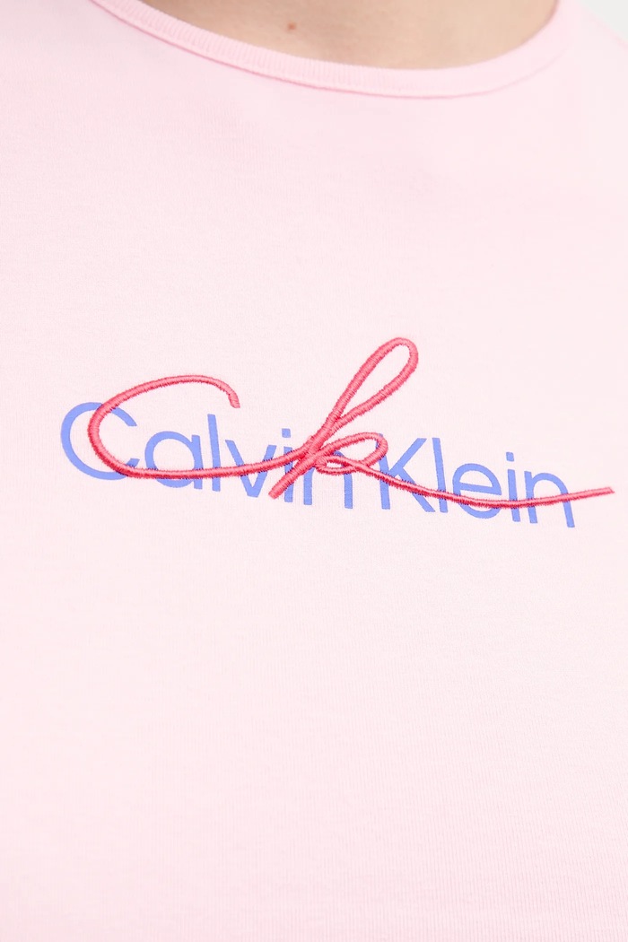 Kratka majica Calvin Klein Jeans LV047B828G roza