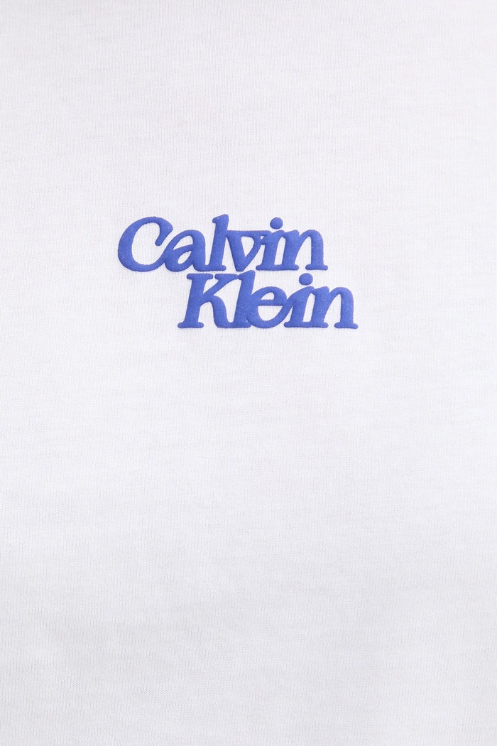 Памучна тениска Calvin Klein Jeans Calvin Klein Jeans LV047B851G бял