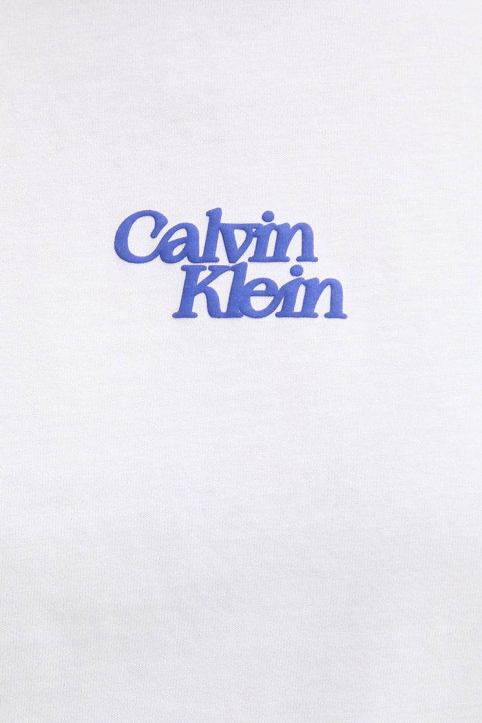 Памучна тениска Calvin Klein Jeans Calvin Klein Jeans LV047B851G бял