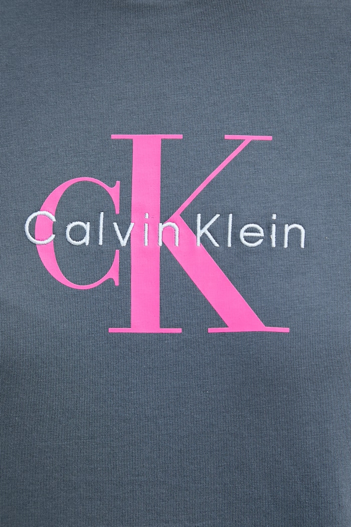 Calvin Klein Jeans T-shirt γυναικείο βαμβακερό LV047B865G γκρί